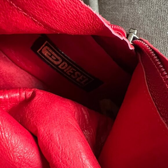 90'S VINTAGE DIESEL WEDGE EMBOSSED SUEDE BOOTS SZ 6 US - Picture 10 of 11